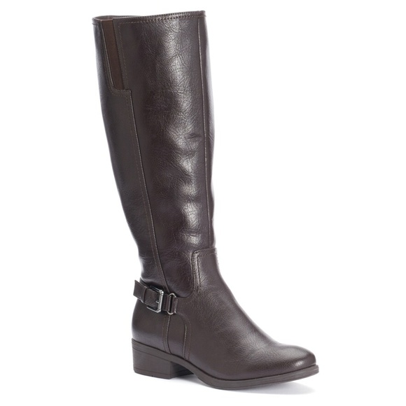croft & barrow Shoes - Croft & Barrow Ortholite Knee-High Brown Boots